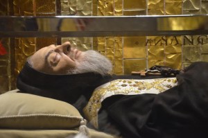 Il corpo di Padre Pio