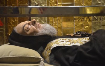 Il corpo di Padre Pio