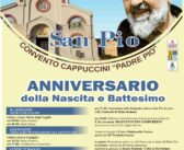 25-26 Maggio 2026: Pietrelcina celebra la nascita e il Battesimo di San Pio